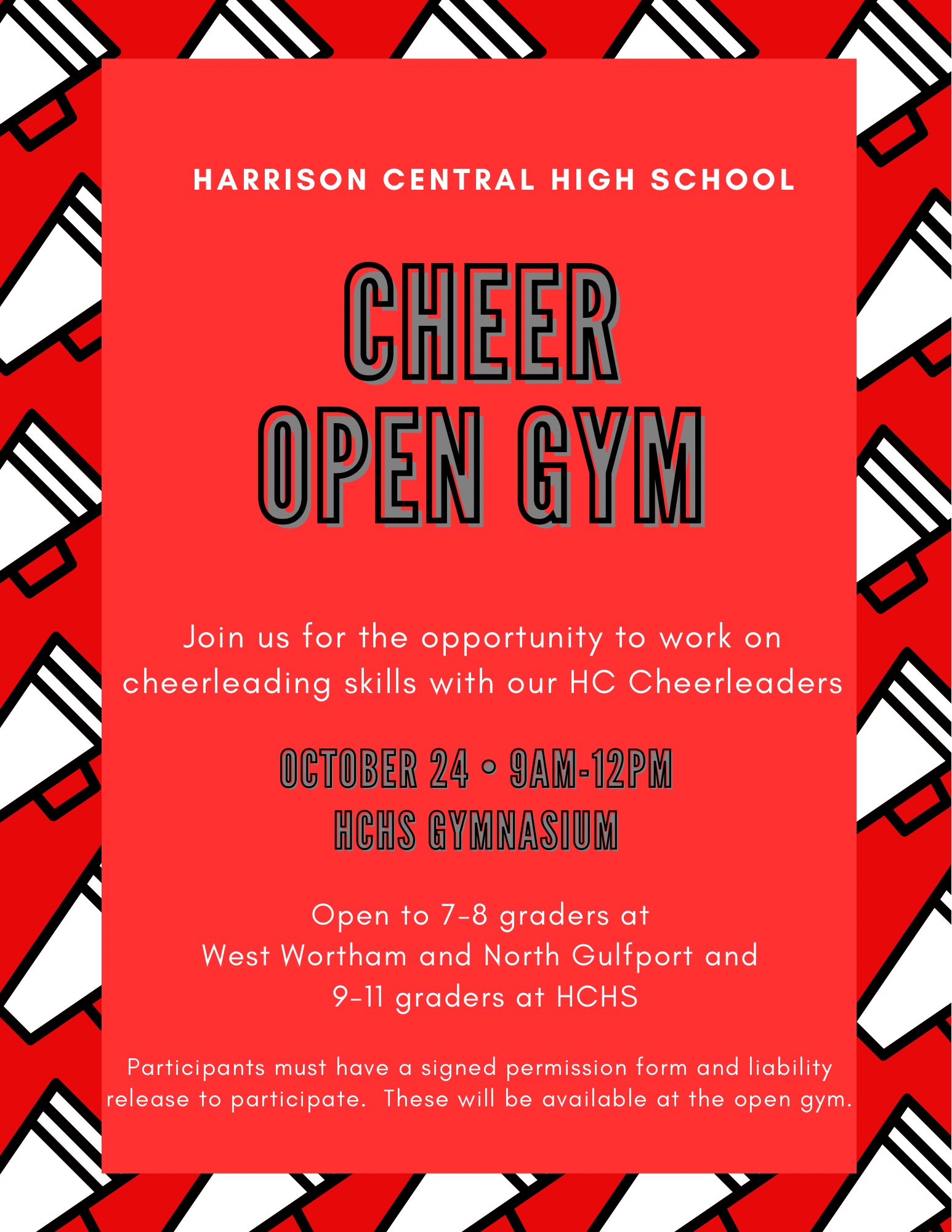 📣 Interested in Cheerleading? ❤️🖤