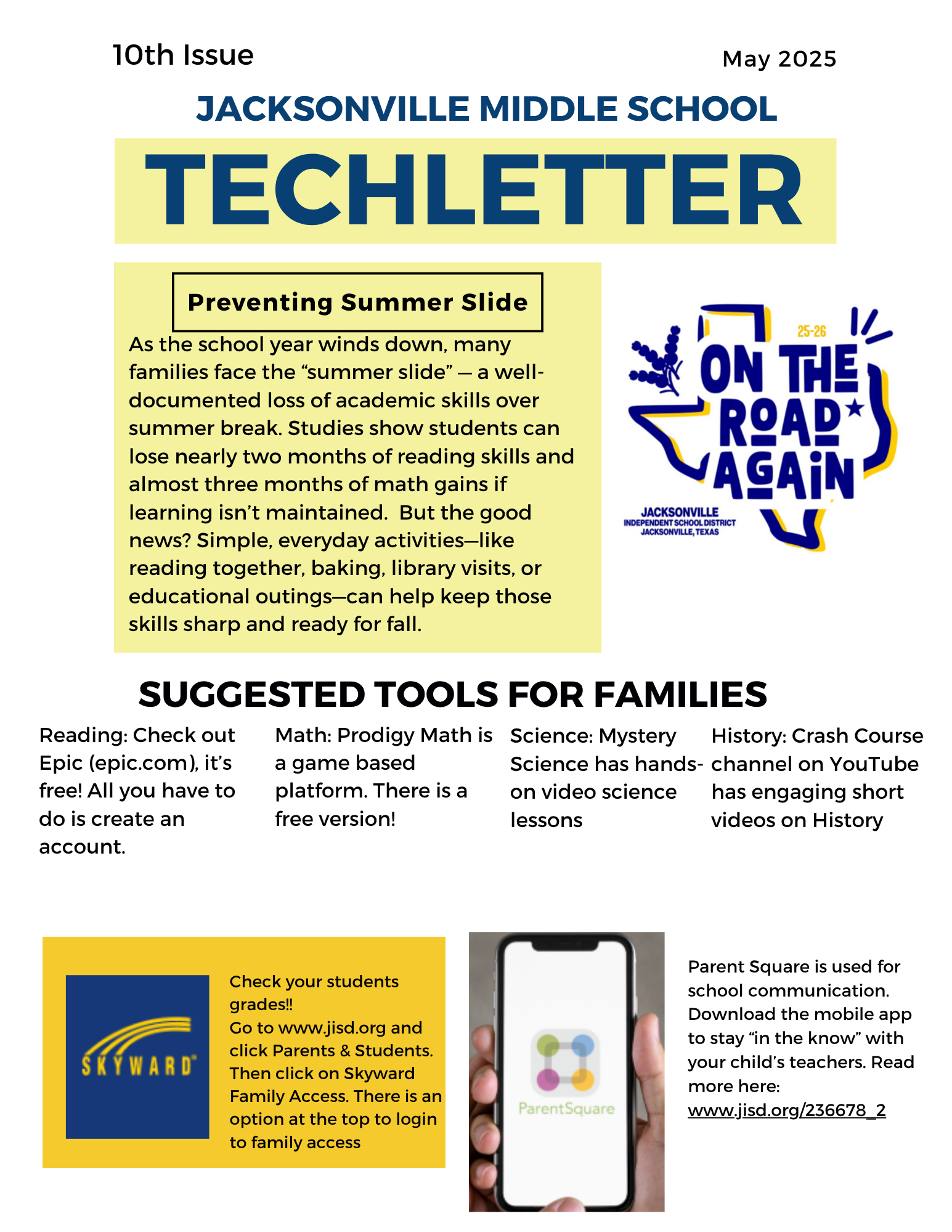 JMS May TechLetter