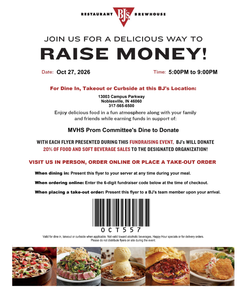 Dine to Donate Flyer