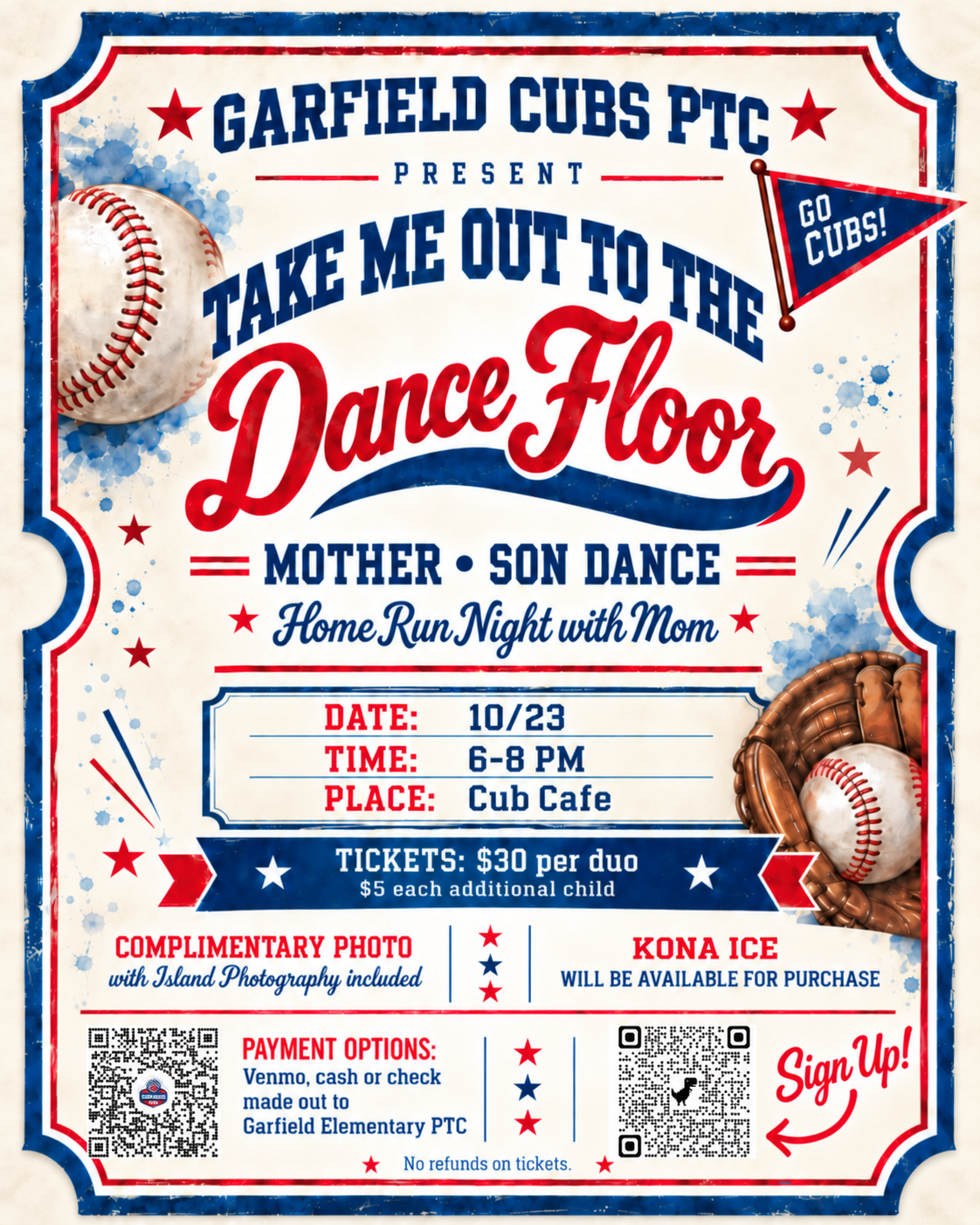 It's Not Too Late - Get Your Tickets for the Mother - Son Dance!