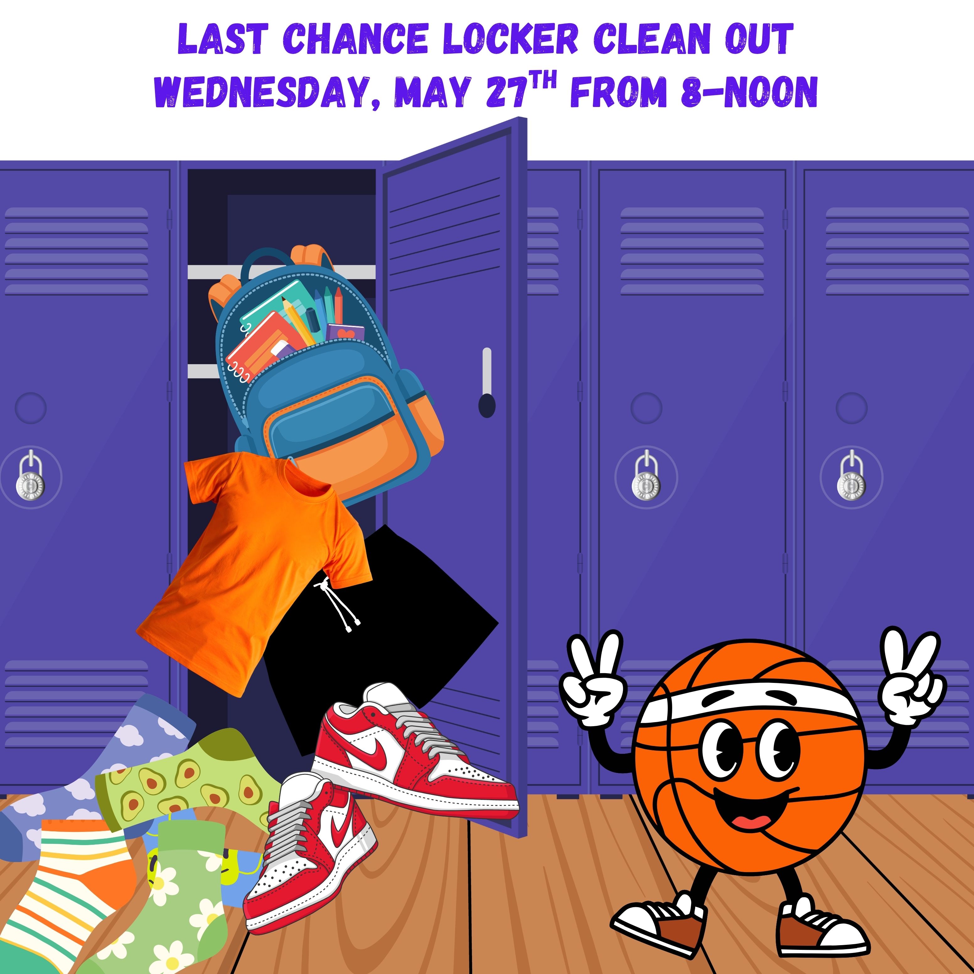CHS PE locker clean out