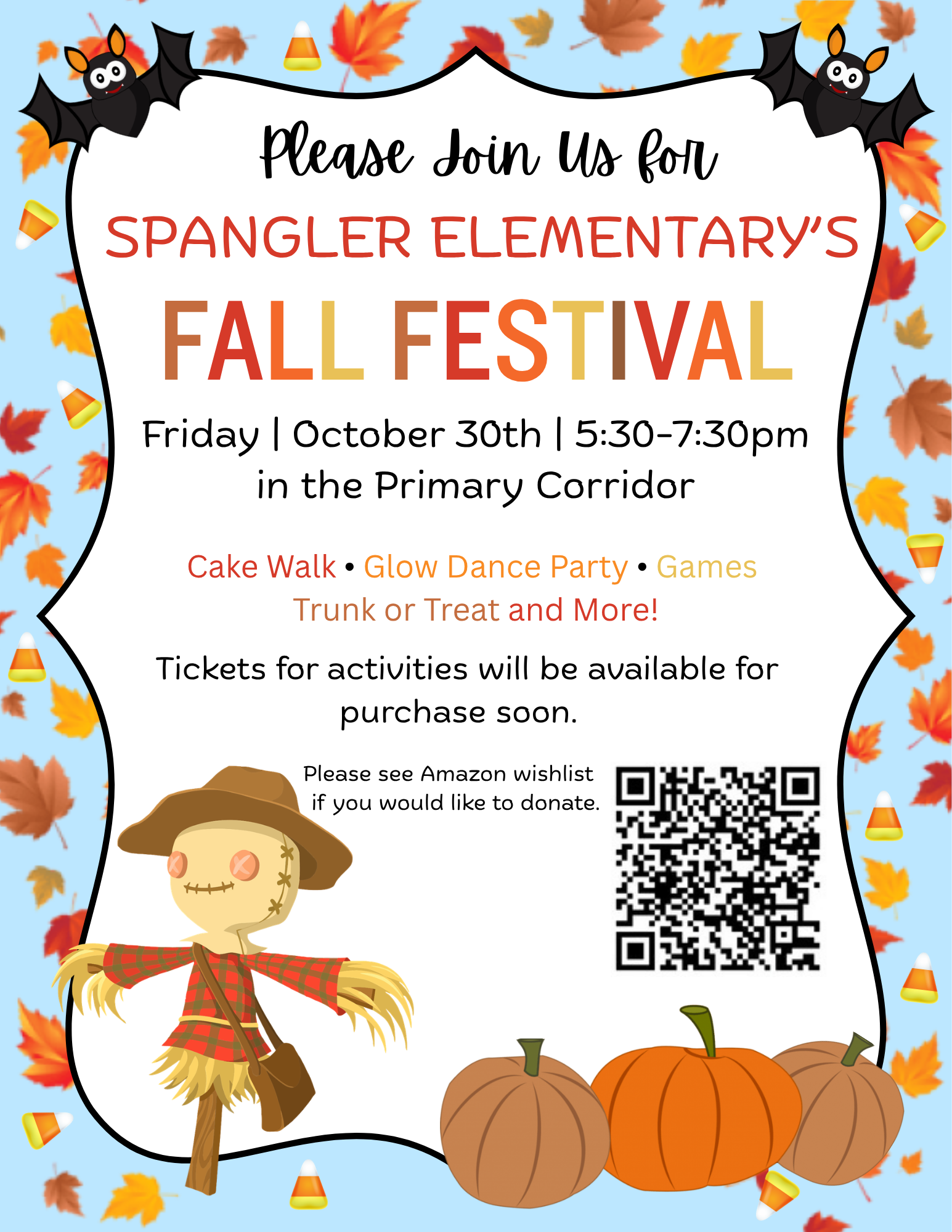 Updated Fall Festival + Trunk or Treat Information!