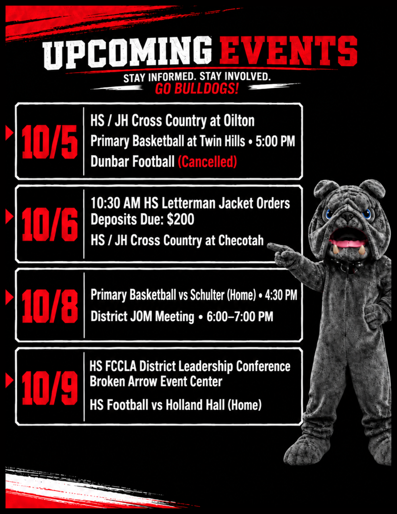 Weekly Events - 