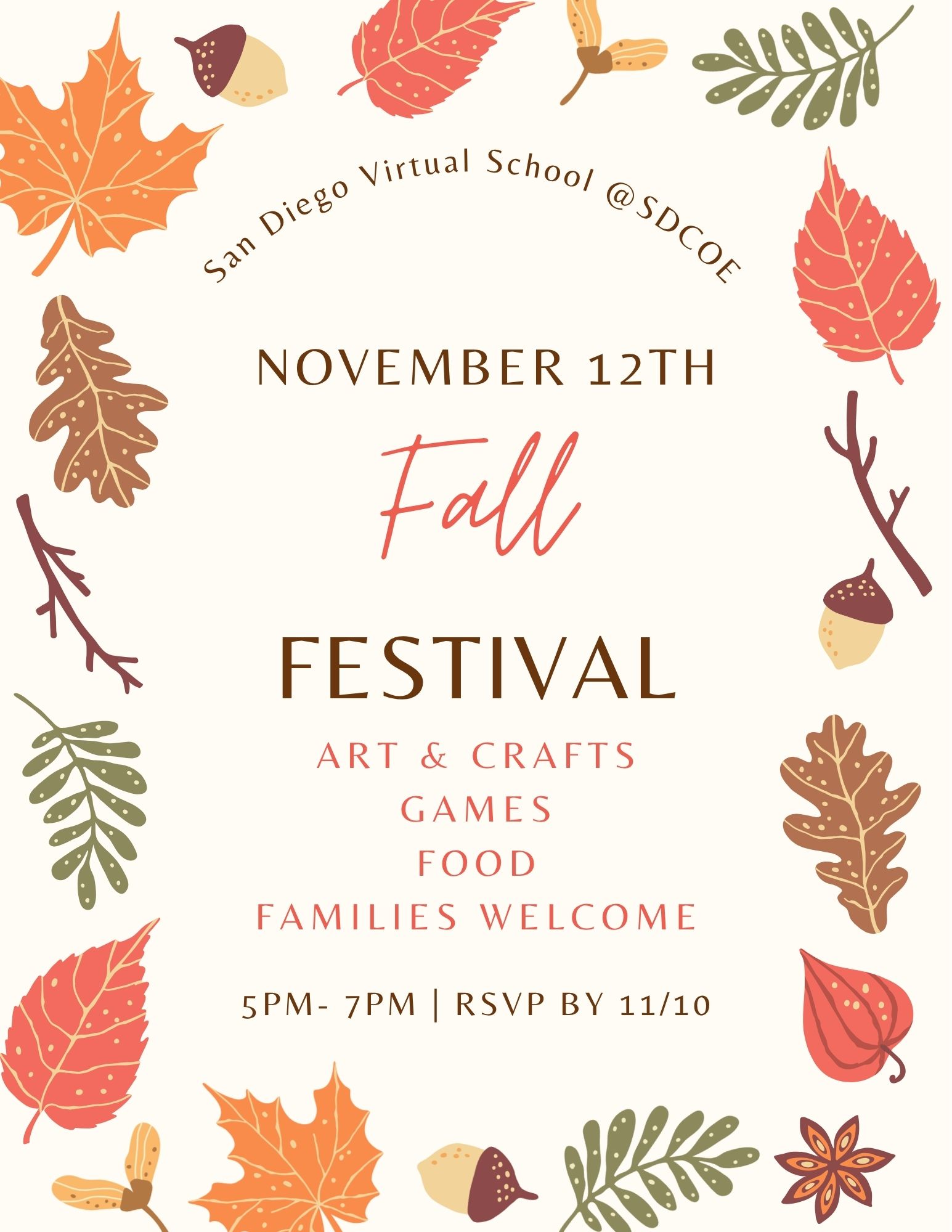 San Diego Virtual School: Fall Fest!