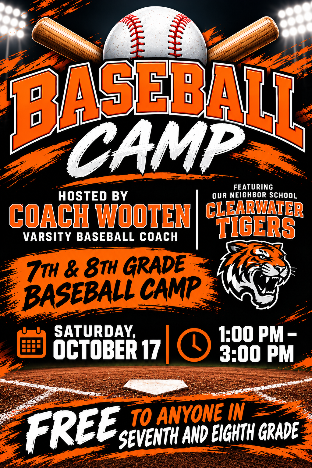 7th and 8th Grade Baseball Camp