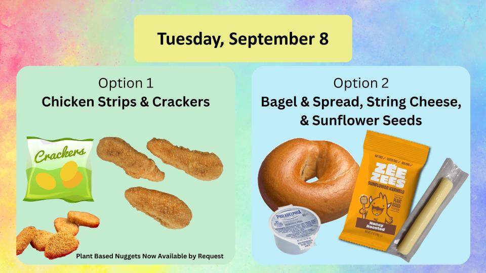 This Week’s Elementary Lunch Menu: September 8-11