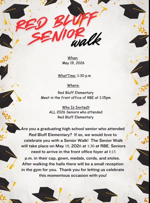 Reminder - Senior Walk TOMORROW
