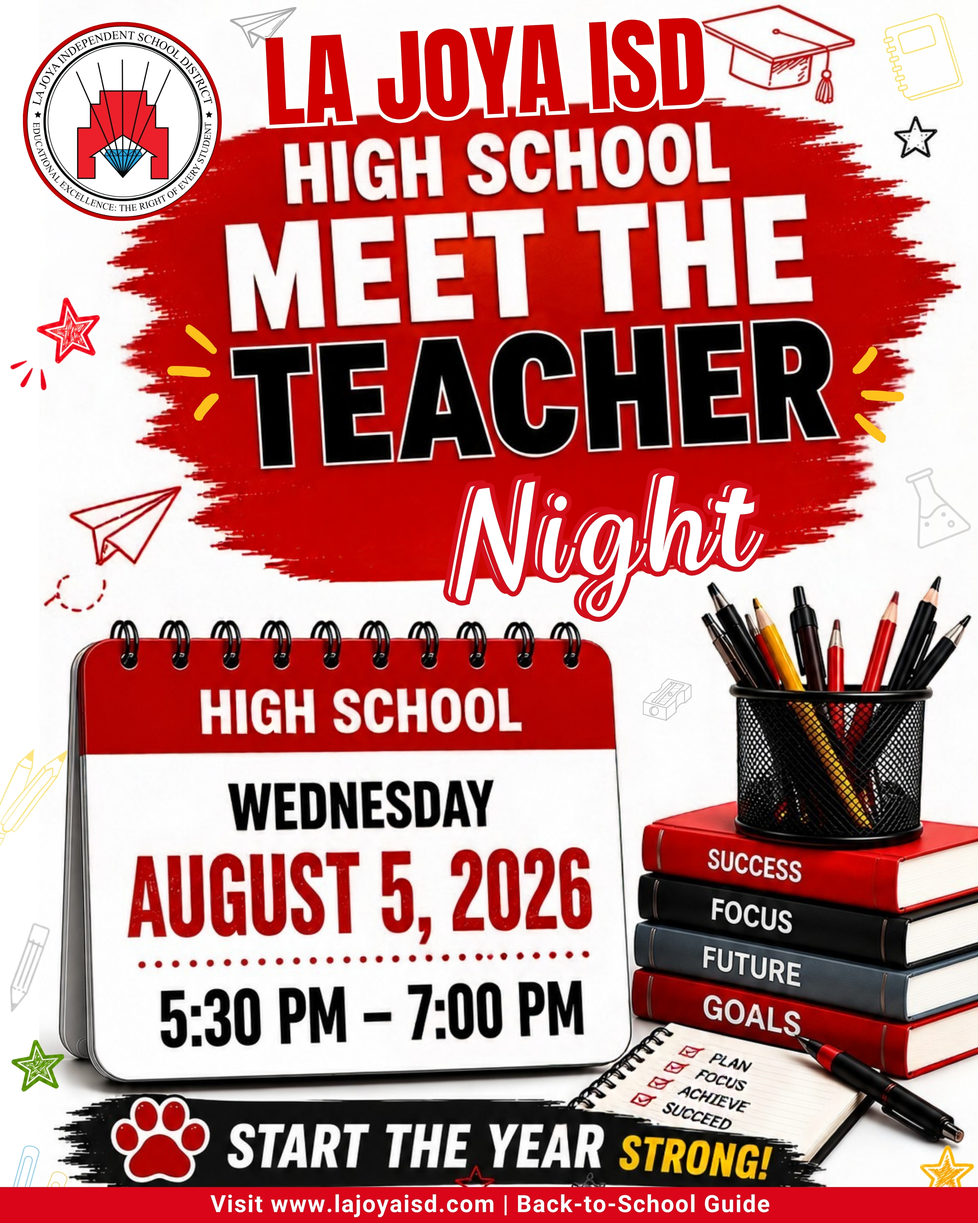 🎓📚 High School Meet the Teacher Night is This Wednesday! 