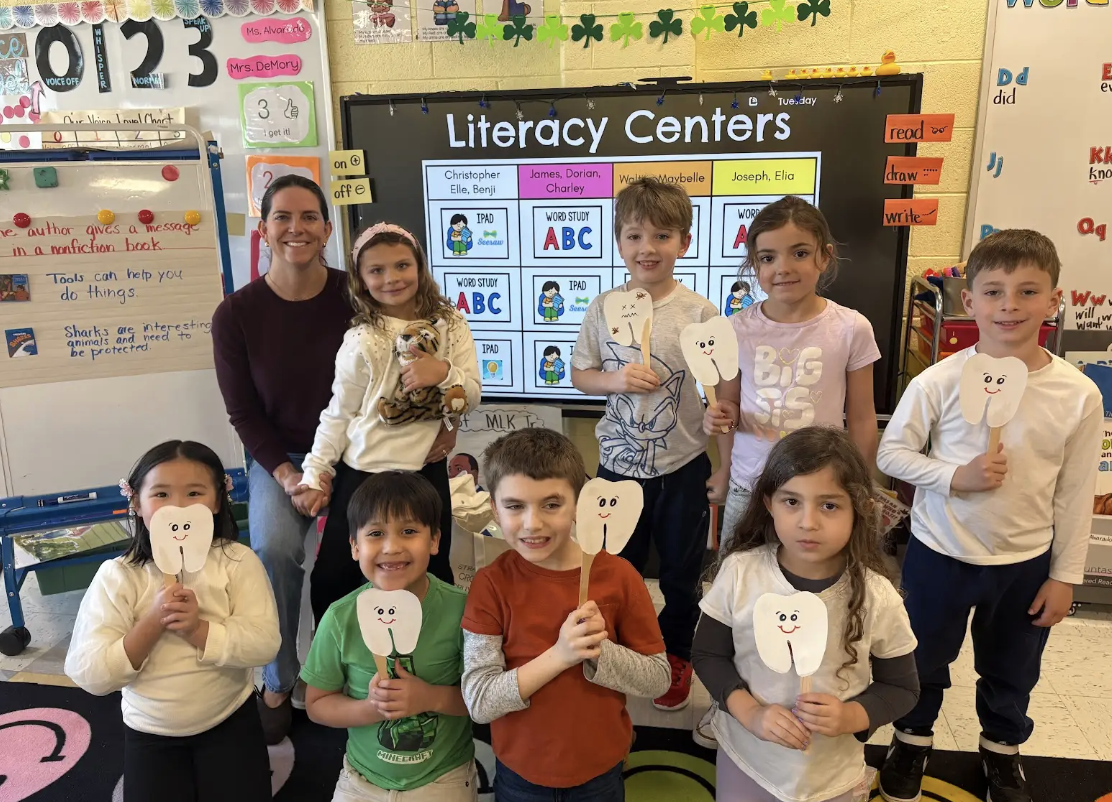 First Graders Learn Healthy Habits During Interactive Dental Hygiene Lesson