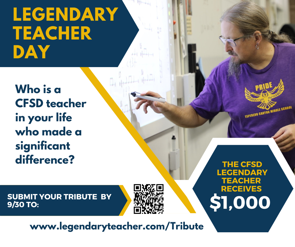 Legendary Teacher Day: Your tribute could win $3,000 for your teacher 