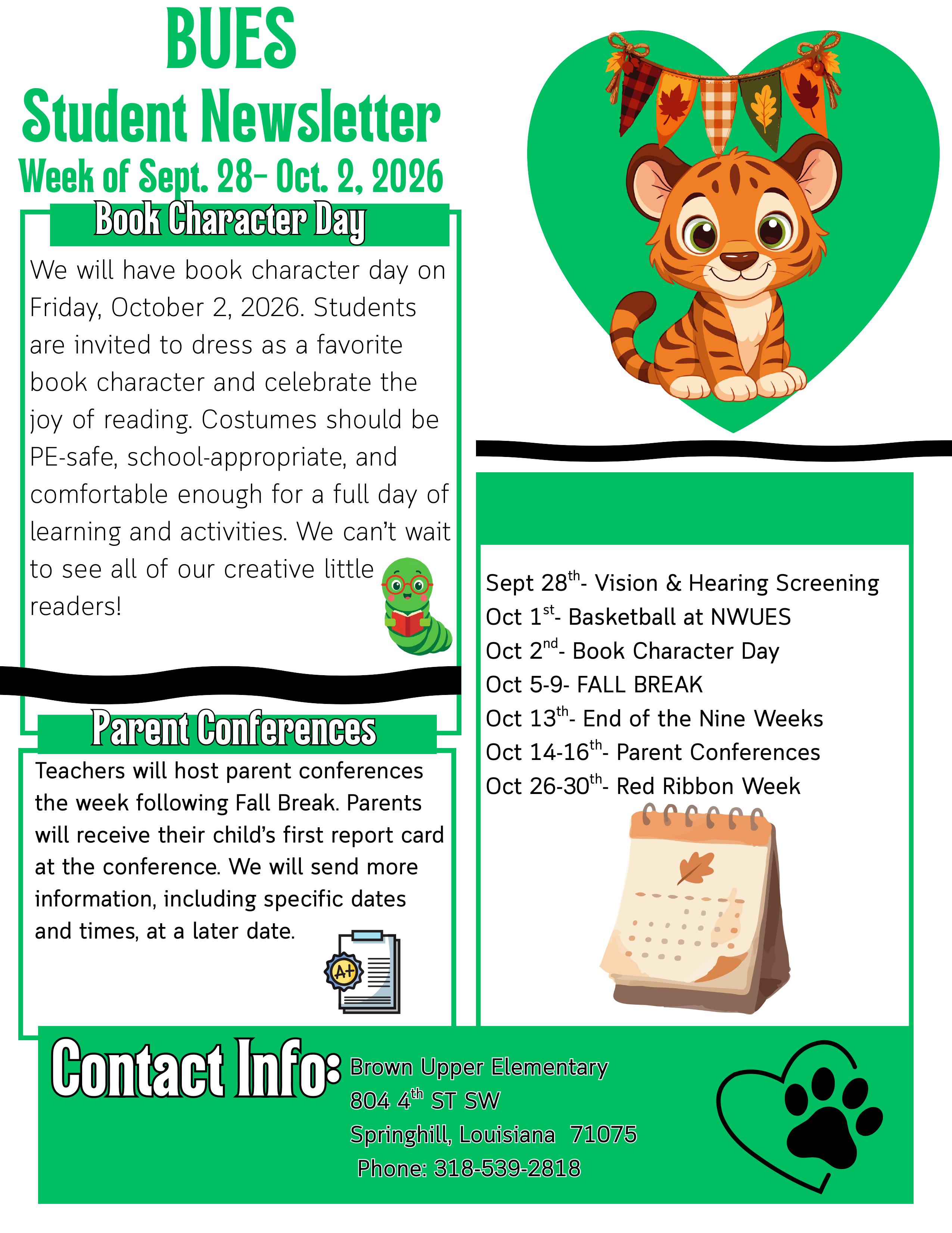 Student Newsletter 9-26