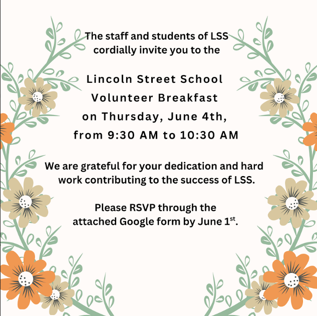 Volunteer Breakfast - June 4 