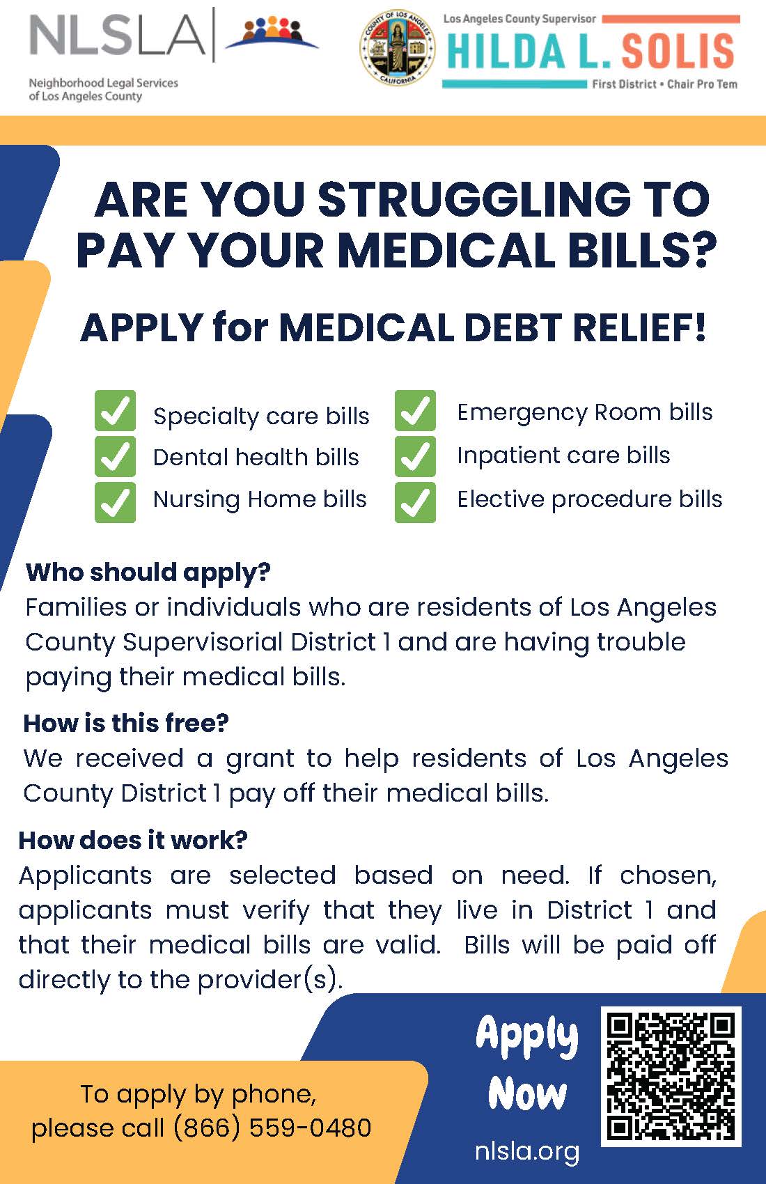 APPLY NOW: Medical Debt Relief Assistance Available for Eligible Residents