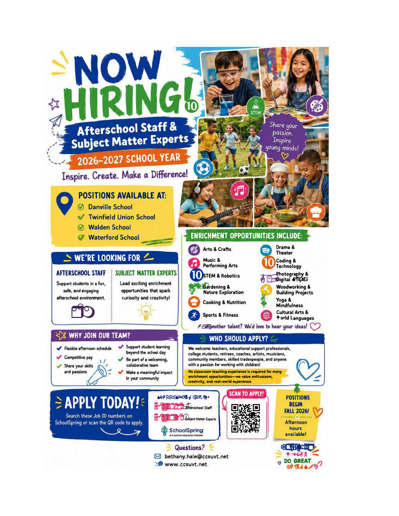 CCSU Afterschool Program Are HIRING!