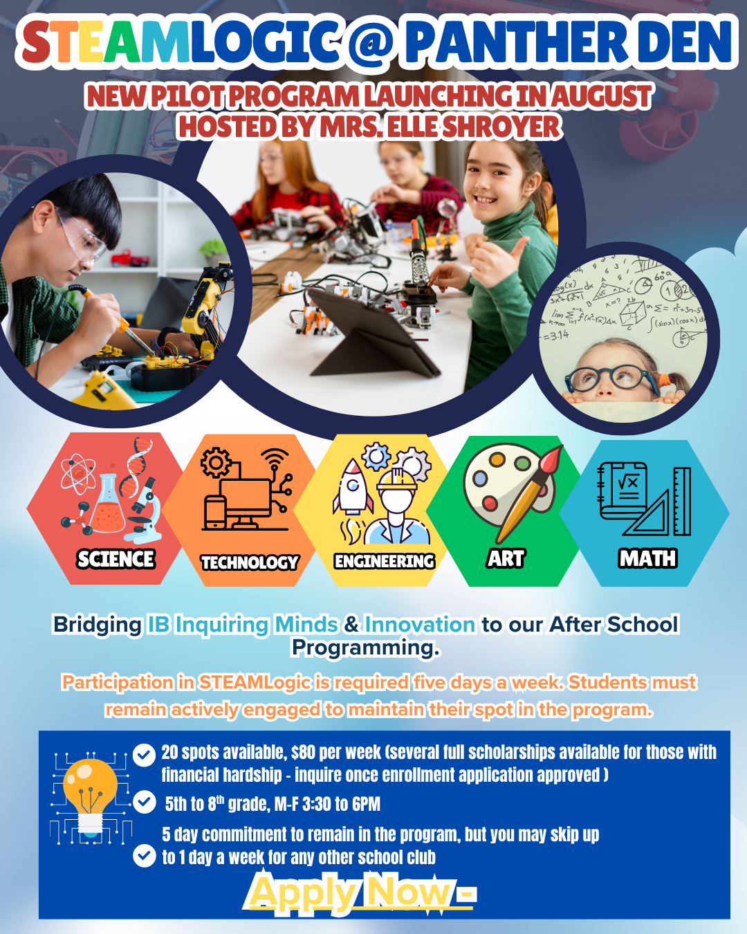 NEW! Fall program STEAMlogic @ Le Monde 