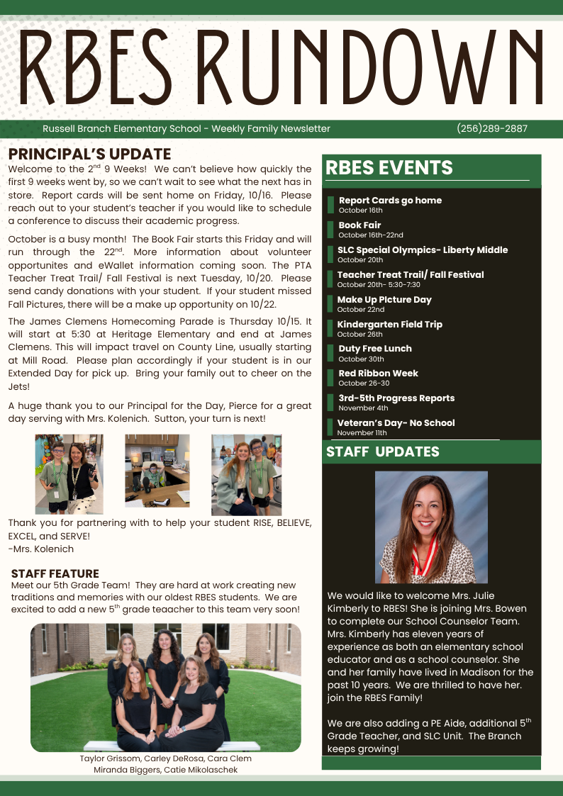 RBES Rundown 10/11