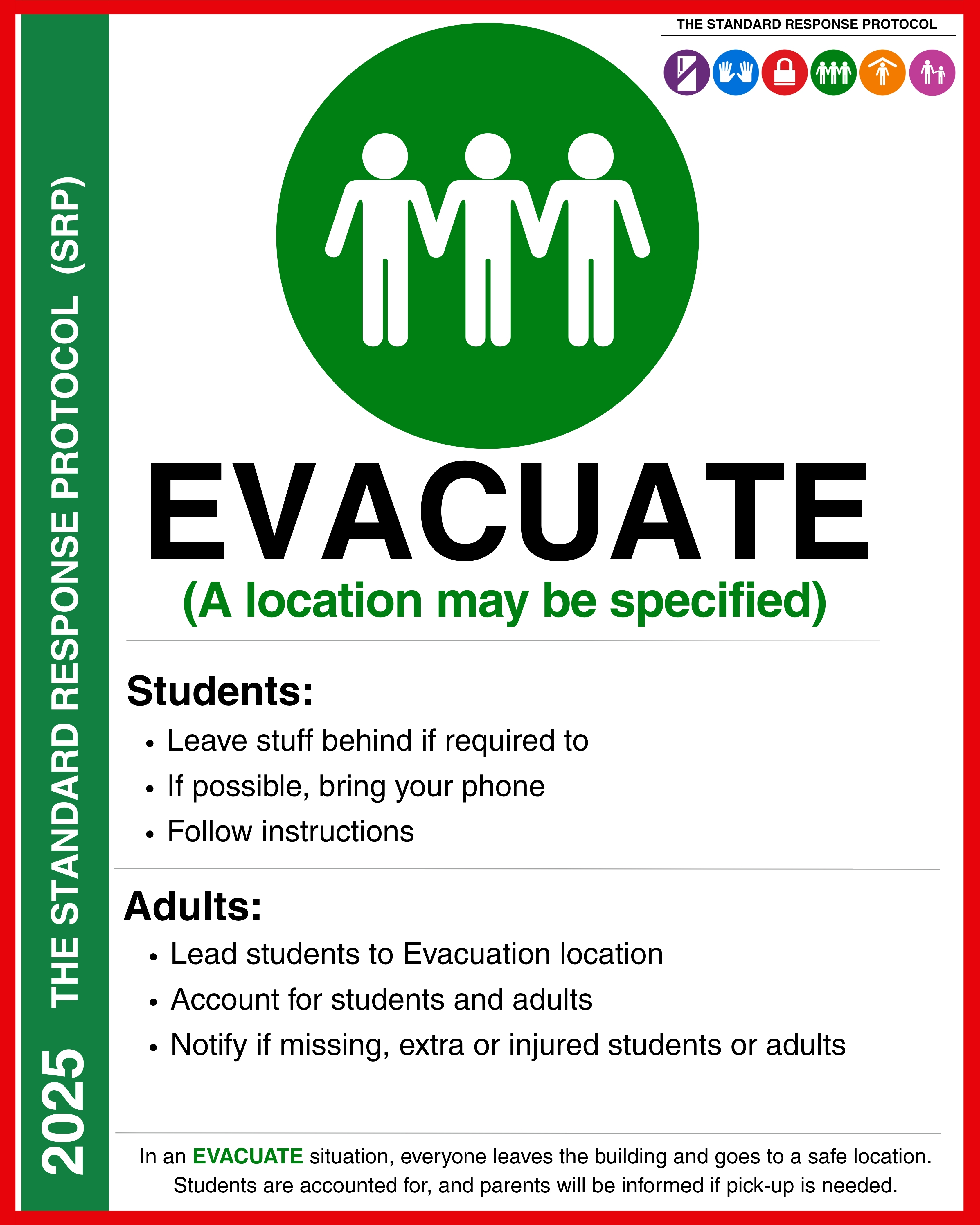 🟢 KNOW THE RESPONSE: EVACUATE | 🟢 CONOCE LA RESPUESTA: EVACUACIÓN