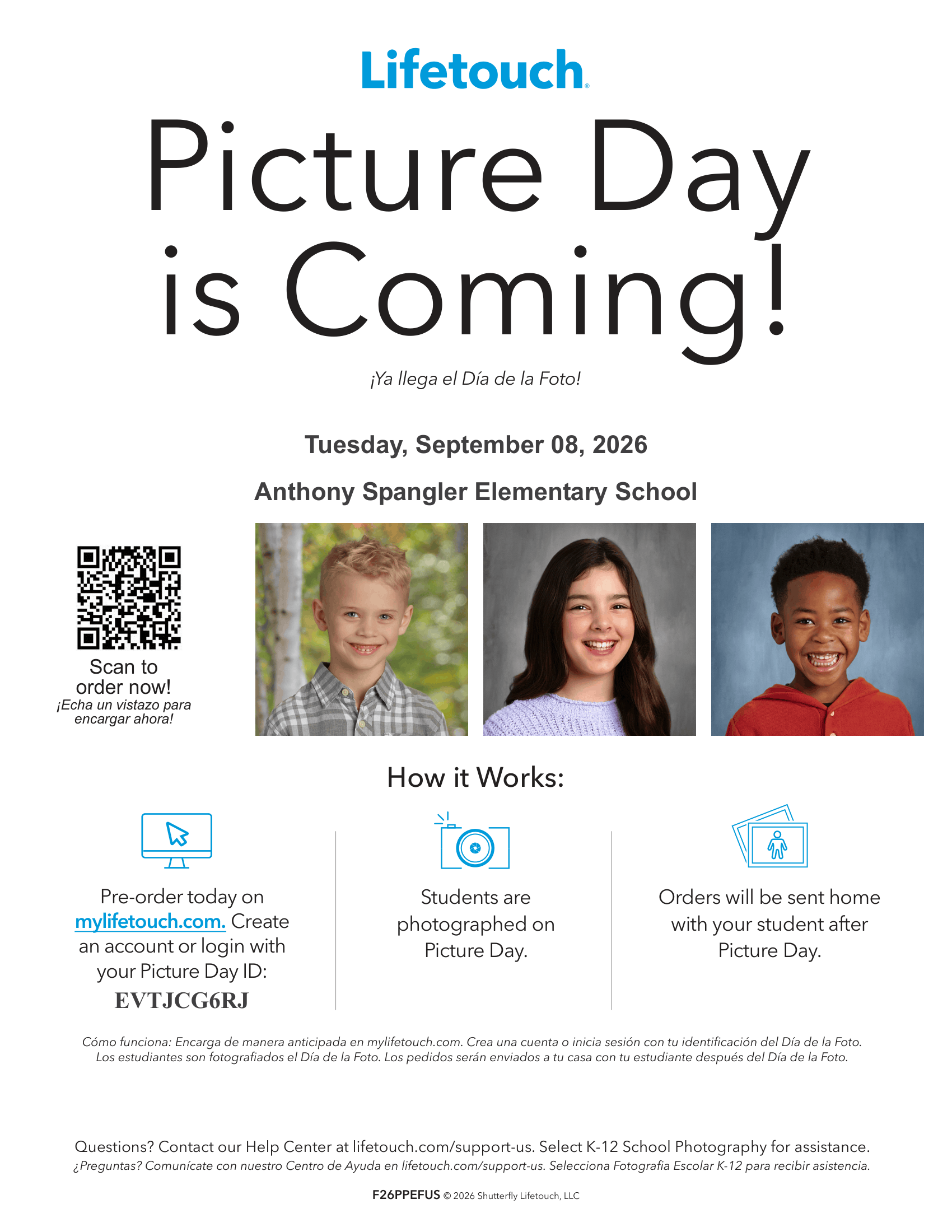 Picture Day is Coming! 9/8
