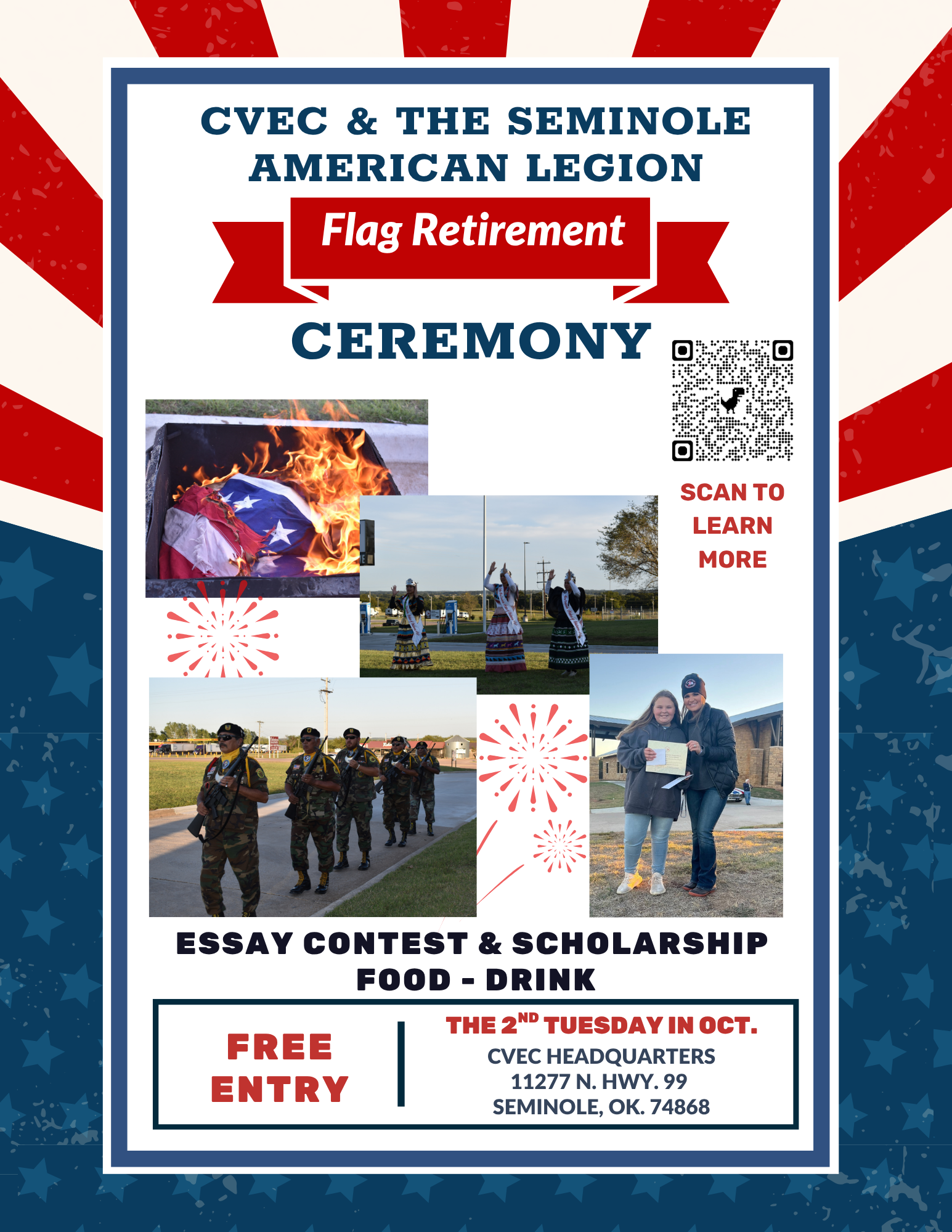 Canadian Valley Career Camp Opportunity/Flag Retirement Ceremony