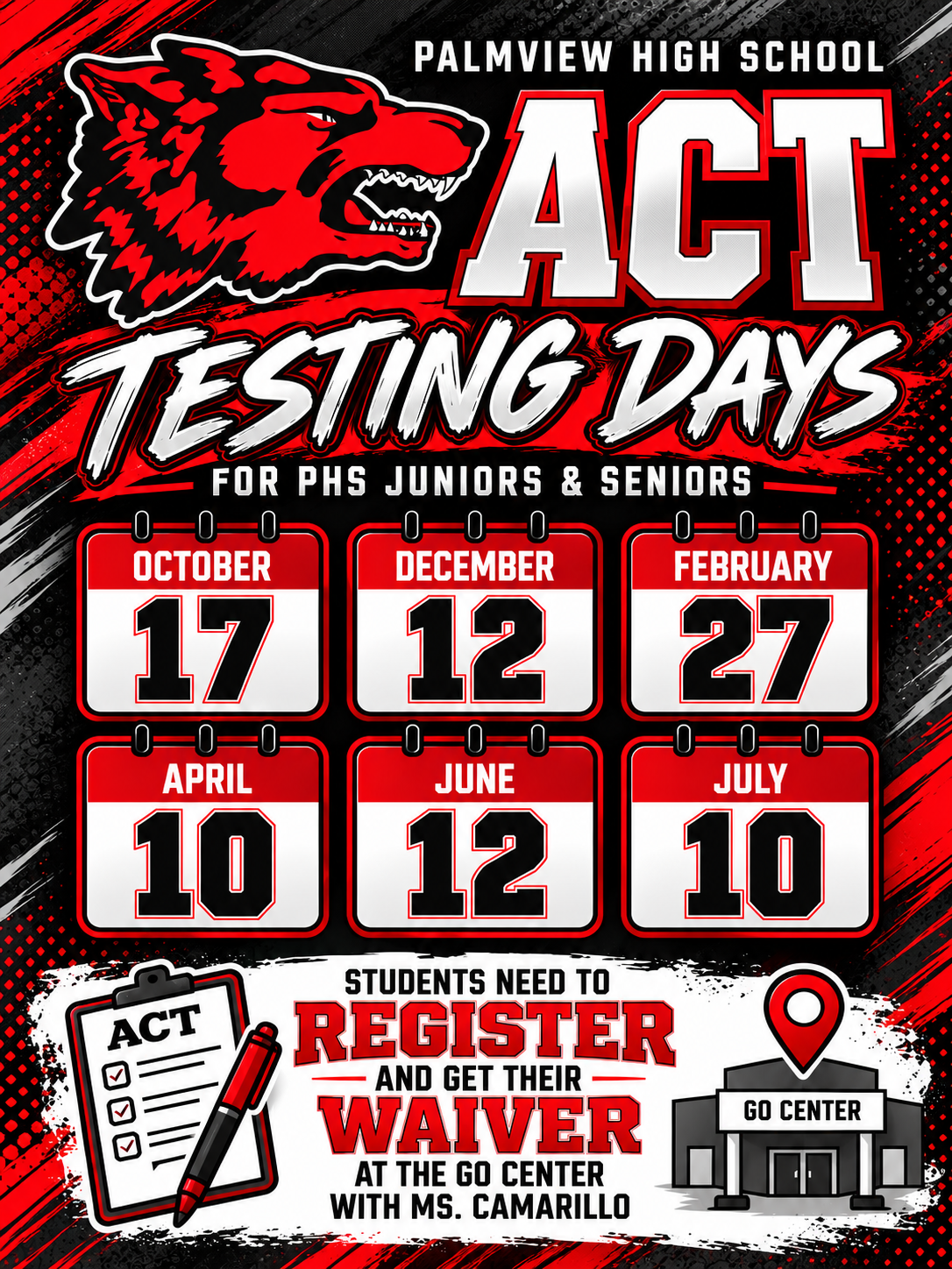 🎯 ACT Testing Days Are Coming!