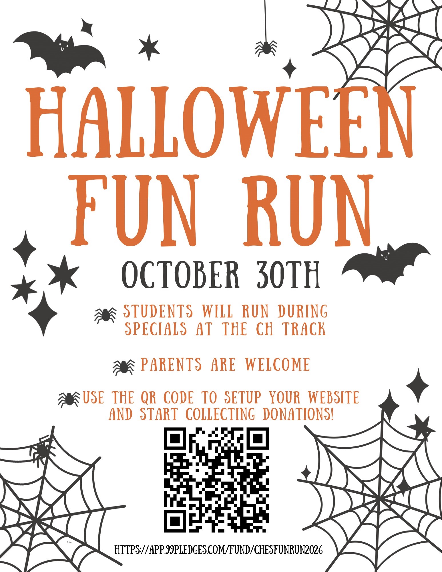 FUN RUN STUDENT WEBSITES!!