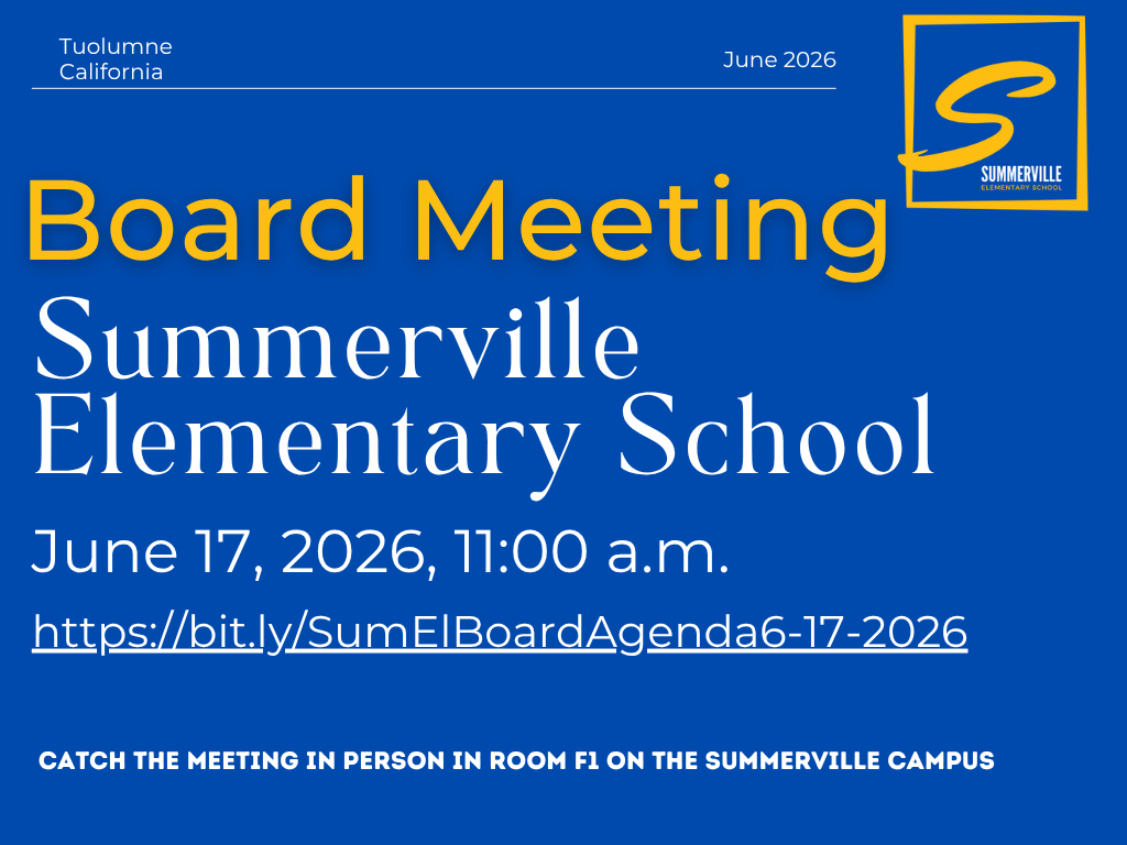 Summerville Elementary School District Governing Board Agenda for June 17, 2026 Regular Business Meeting