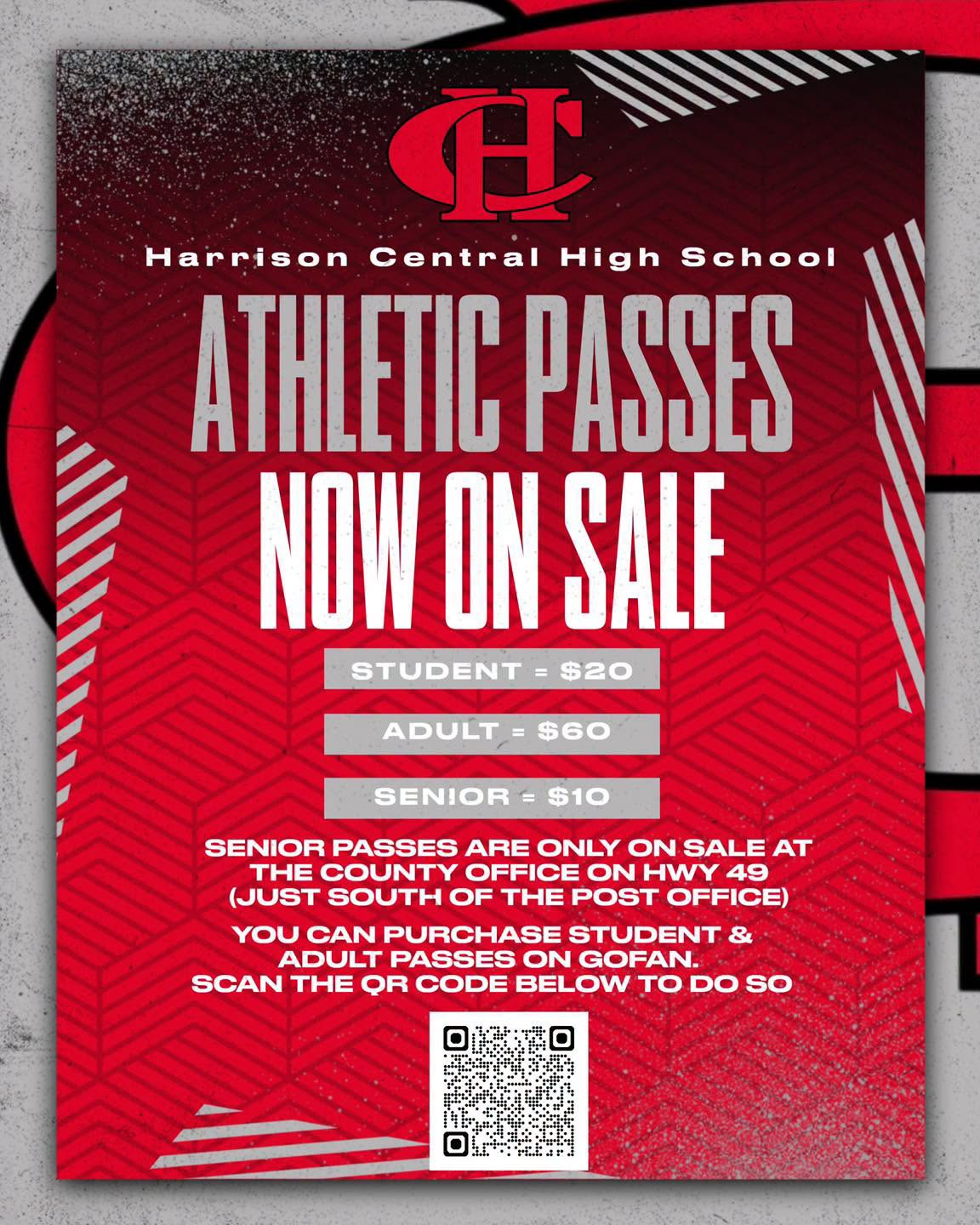 Harrison County Athletic Passes On Sale NOW!