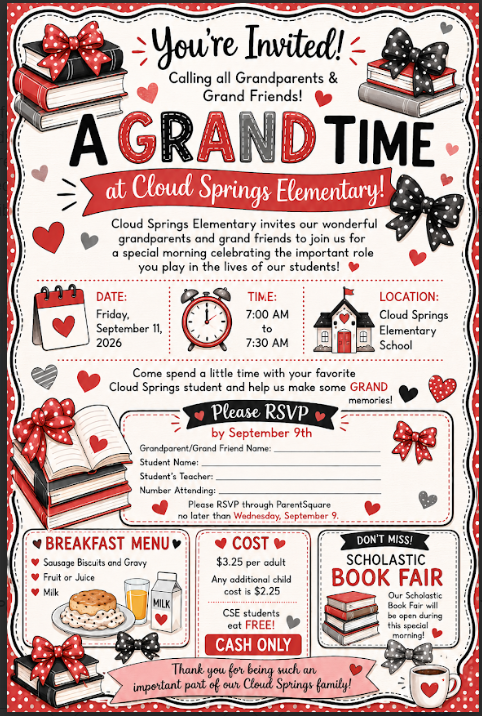 Grandparents and Grand Friends are Invited!