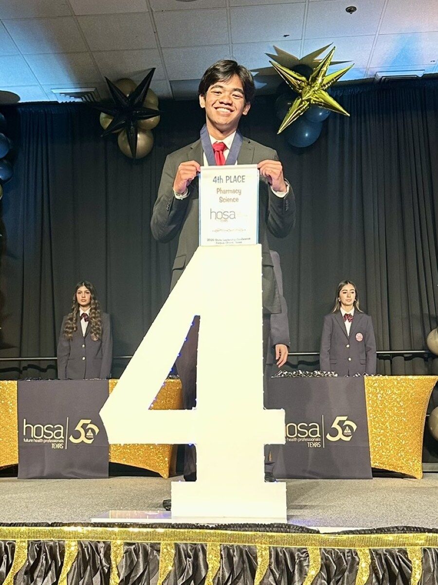 Photo of Kyle Recolizado who placed 4th in Pharmacy Science.