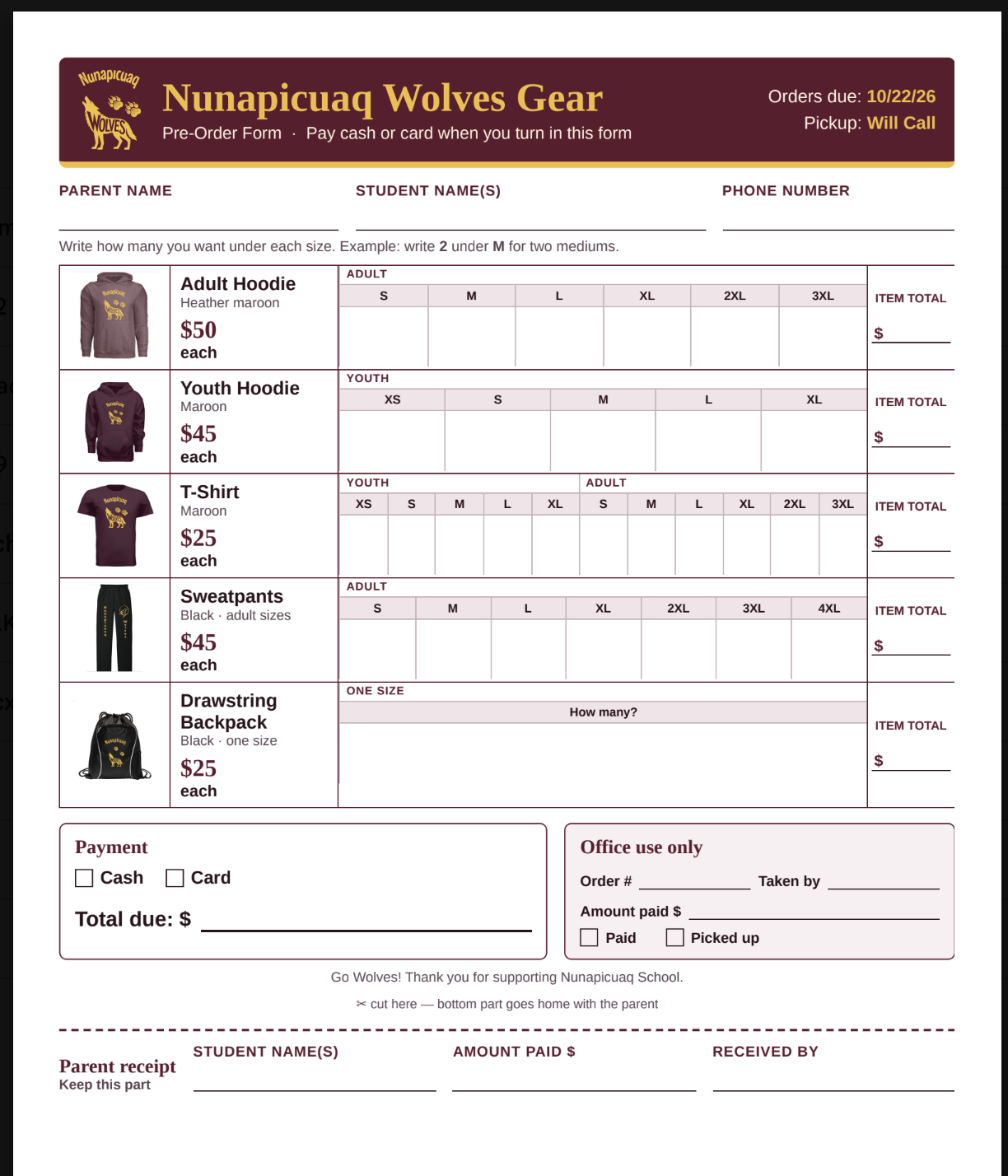 Nunapitchuk Gear 