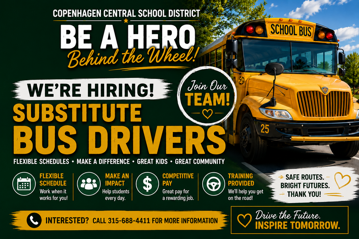 Substitute Bus Drivers Needed