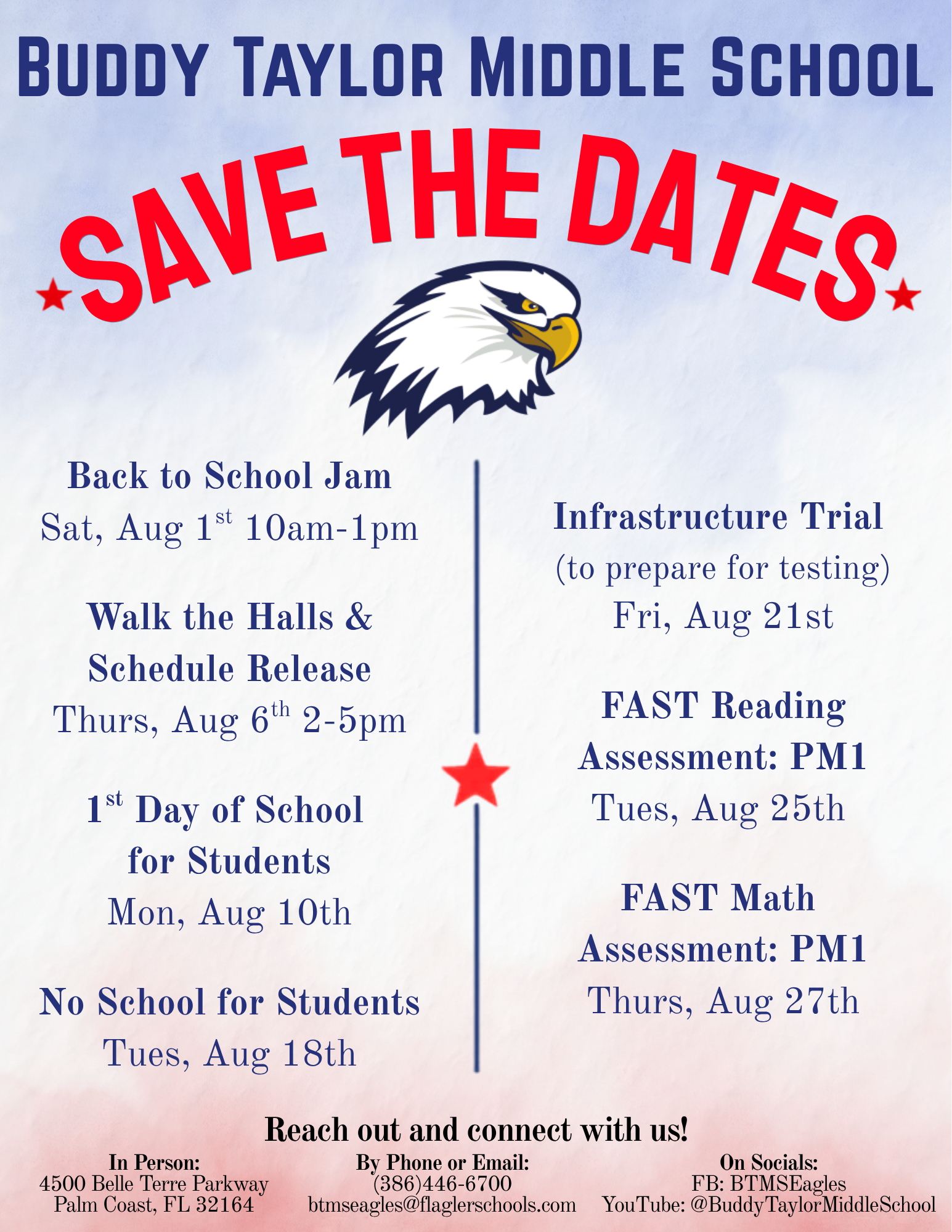 Save the Dates for Eagle Nation!