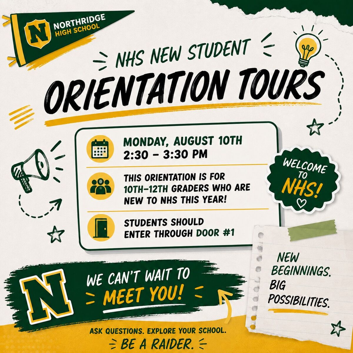 New to Northridge Tours