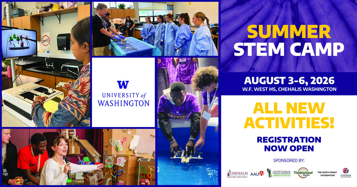 UW STEM Camp is Next Week! It's not too late for register!