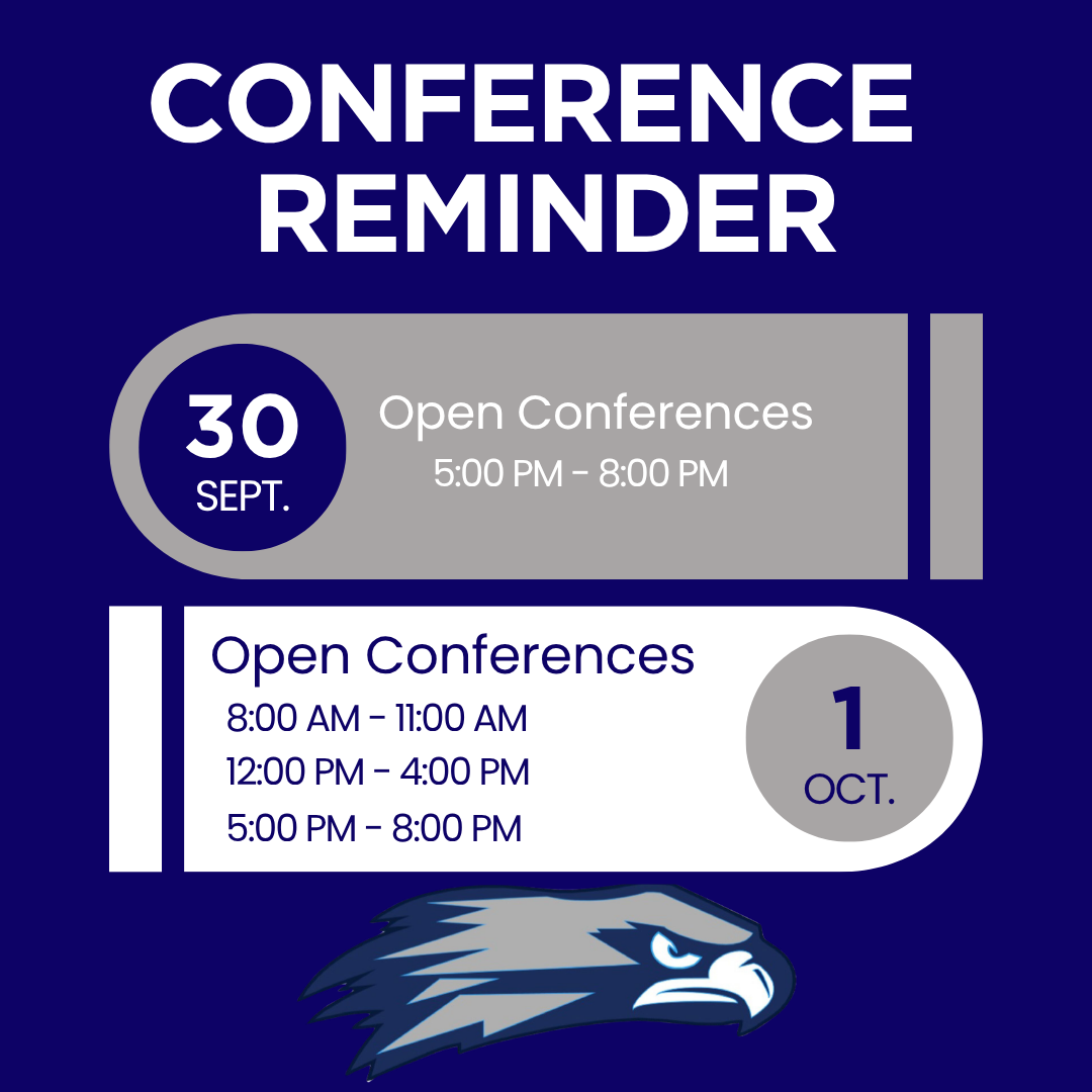 📣 CONFERENCE REMINDER, SOUTH FAMILIES! 💙🤍