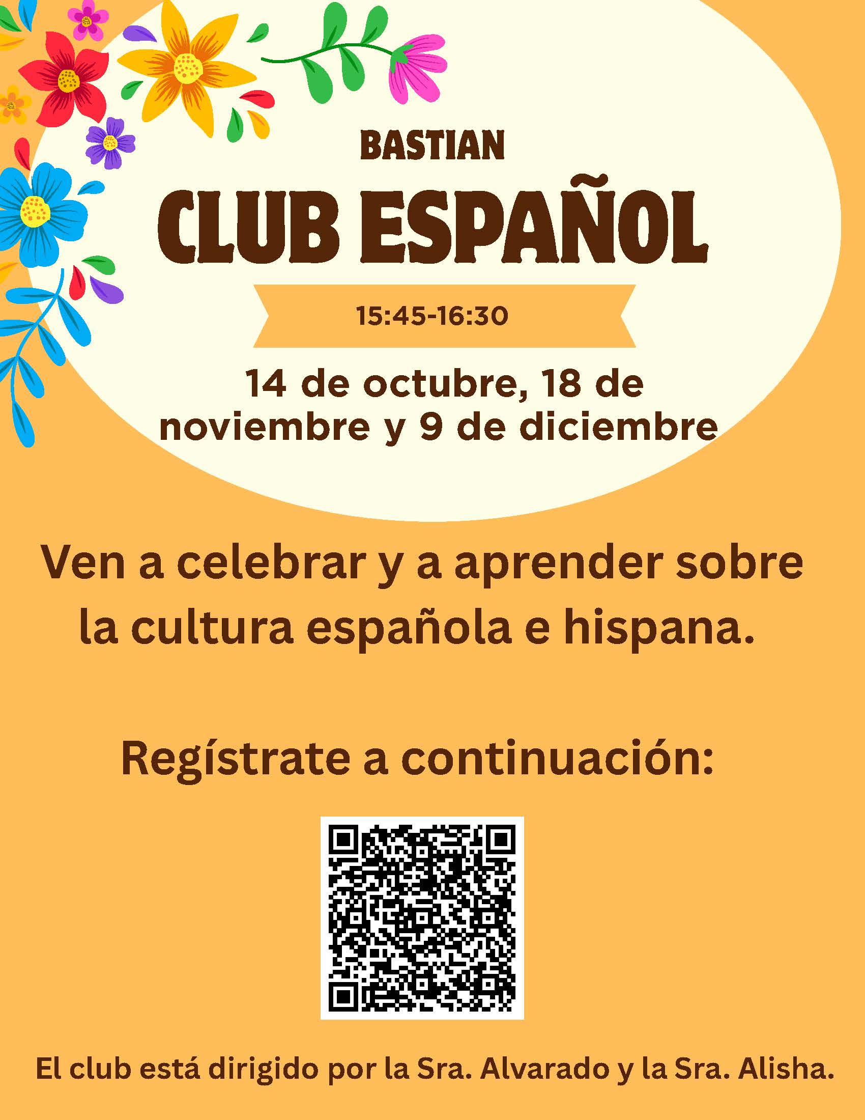 Spanish Club Info and Sign-up QR Code