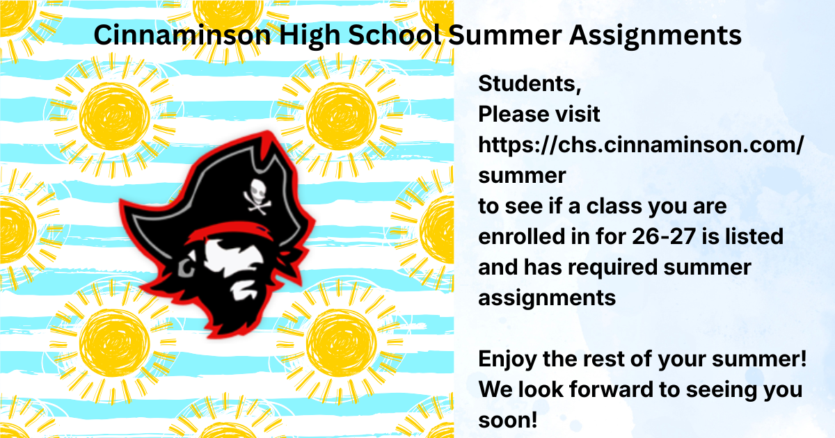 2026-27 Summer Assignments