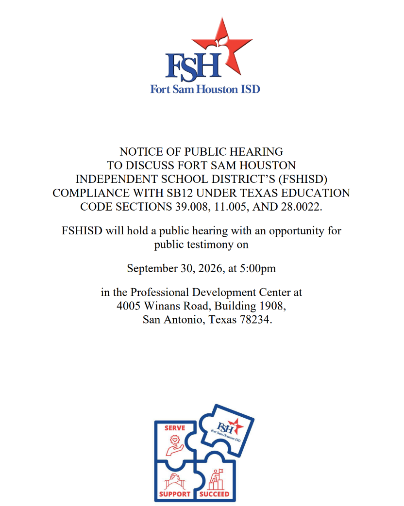 NOTICE OF PUBLIC HEARING - September 30, 2026, at 5:00pm 