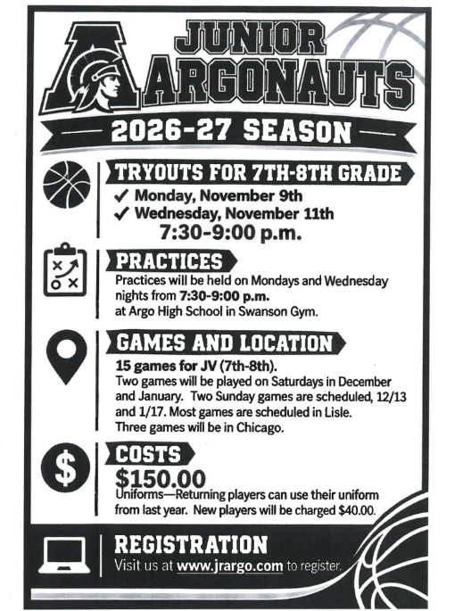 Junior Argonauts Tryouts