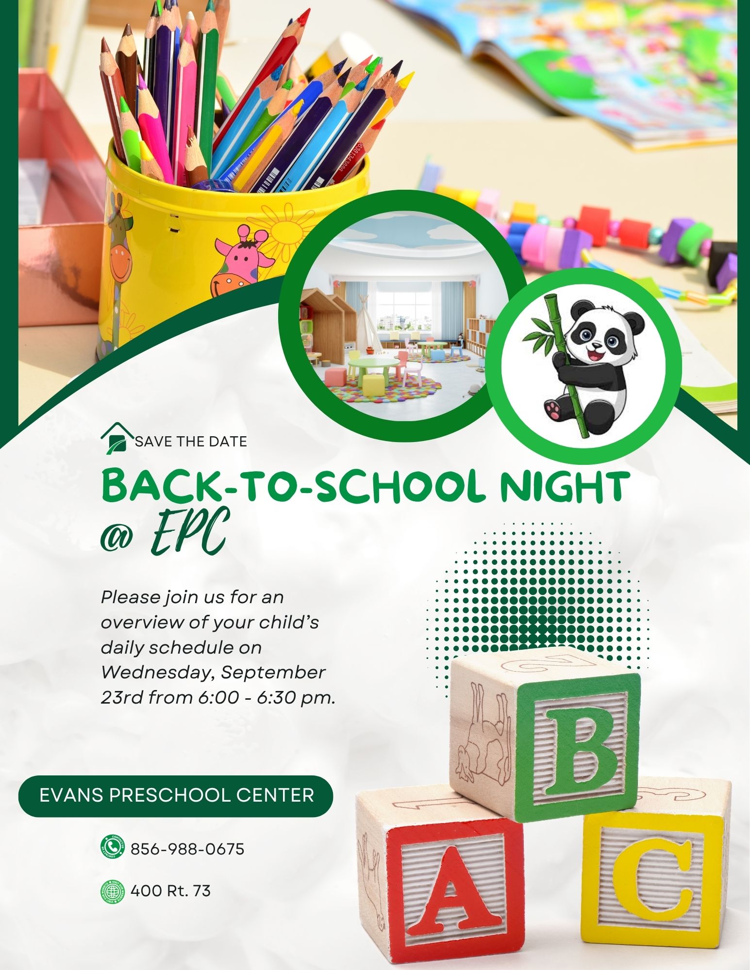 Save the Date: Back-to-School Night