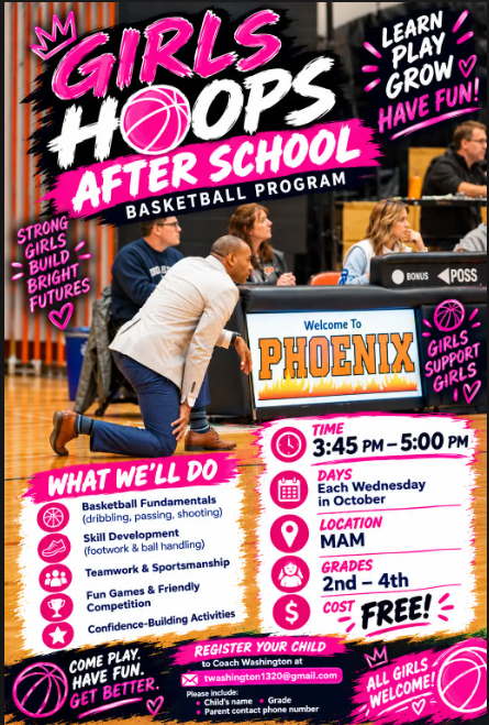2nd-4th Grade Girls Basketball Opportunity 