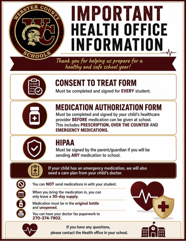 Health Office Information- Please Read & Review