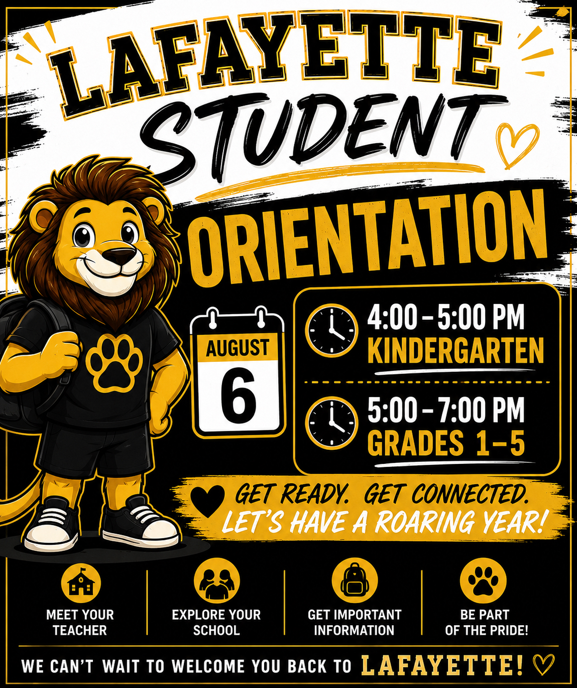 🦁Lafayette Elementary Orientation 📚✏️