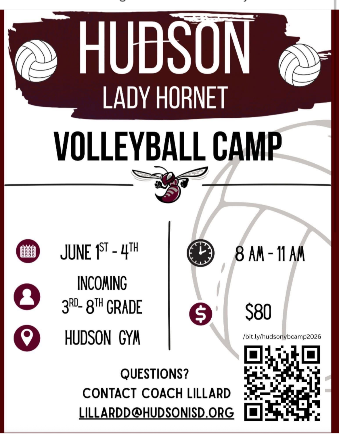 Date Change: 2026 Volleyball Camp