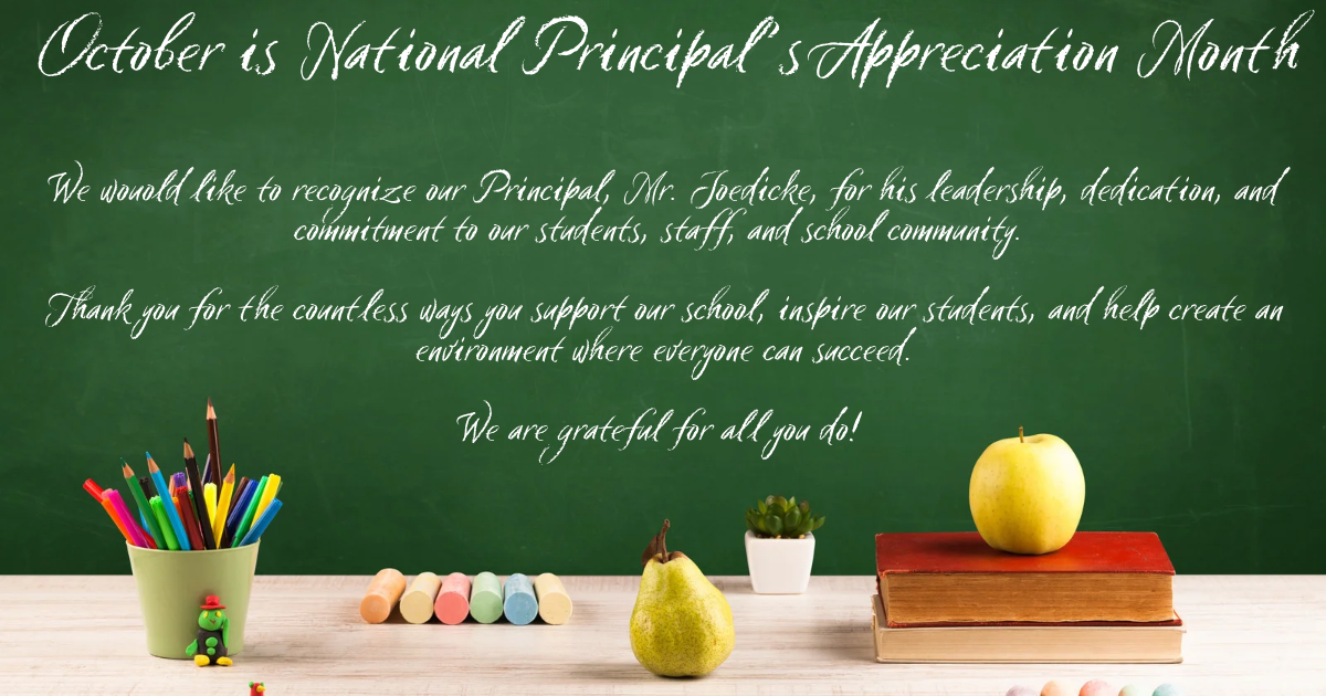 Principal Appreciation Month