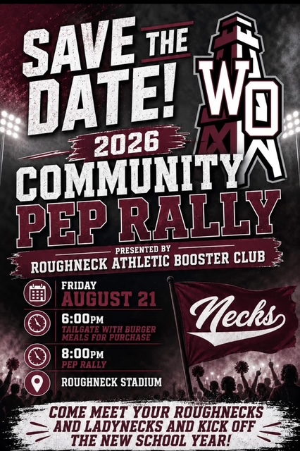 Community Pep Rally Tomorrow!