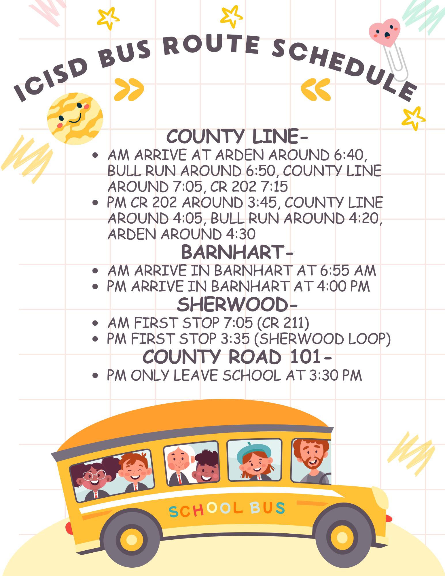 Bus Schedule
