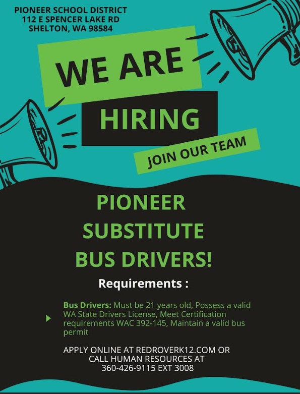 JOIN OUR TEAM - HIRING SUBSTITUTE BUS DRIVERS