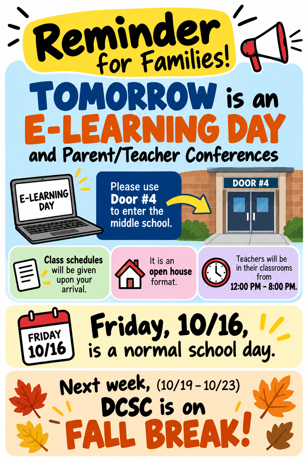 Tomorrow, Friday & Next Week! 