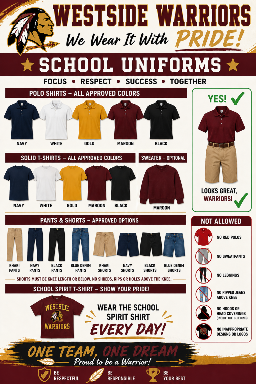 Westside Dress Code Updates